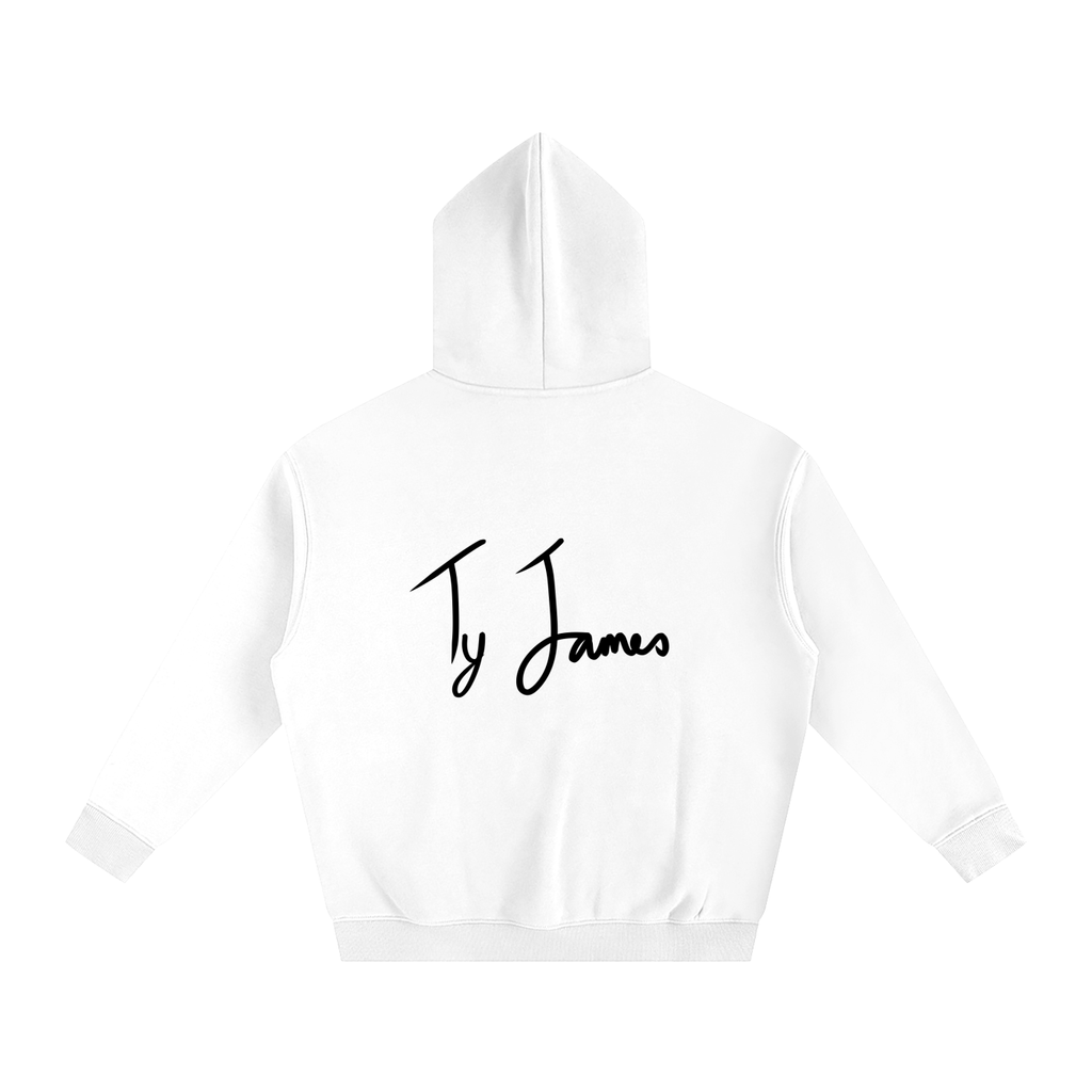 Oversize Fleeced Ty James Hoodie - Back