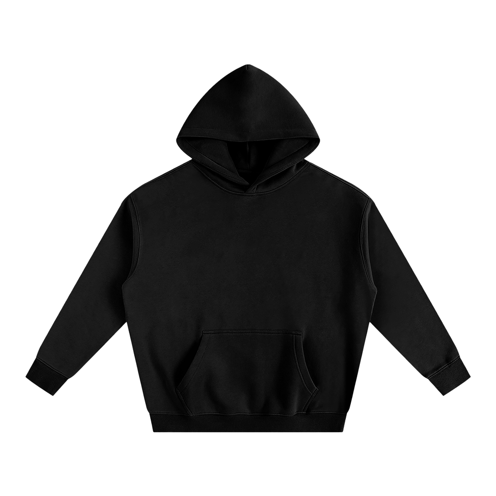 Oversize Fleeced Classic Logo Hoodie - Back