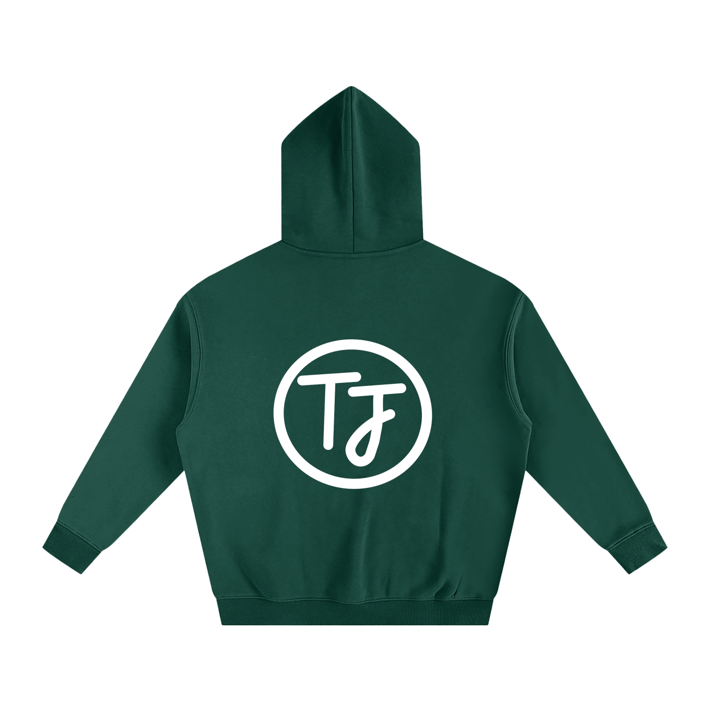Oversize Fleeced Classic Logo Hoodie - Back