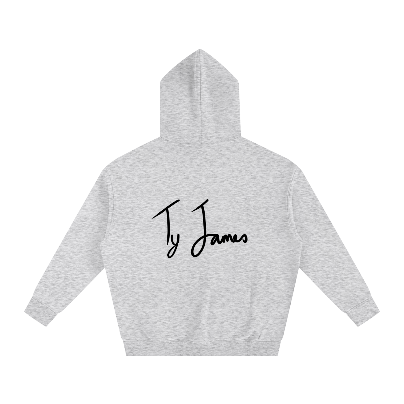 Oversize Fleeced Ty James Hoodie - Back