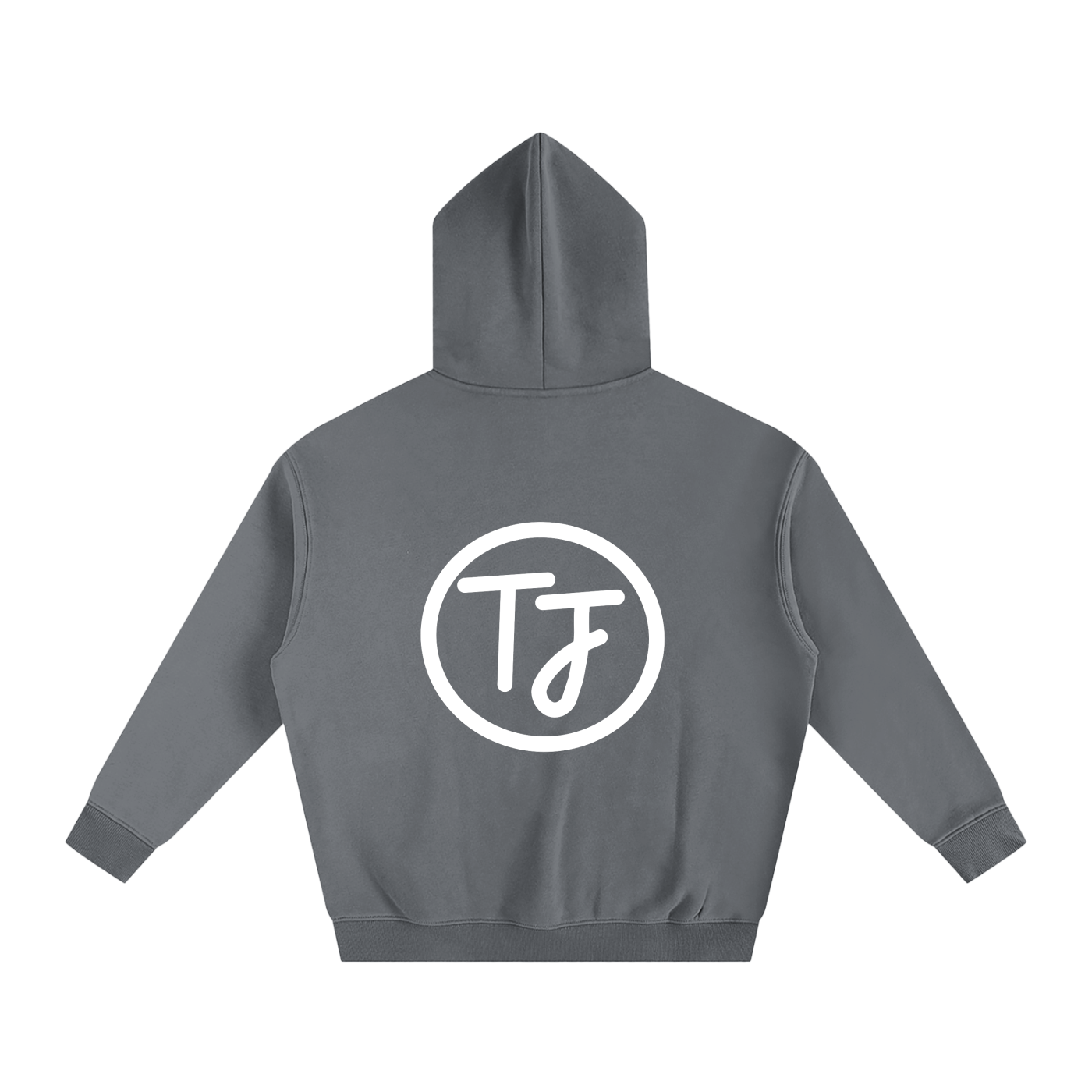 Oversize Fleeced Classic Logo Hoodie - Back