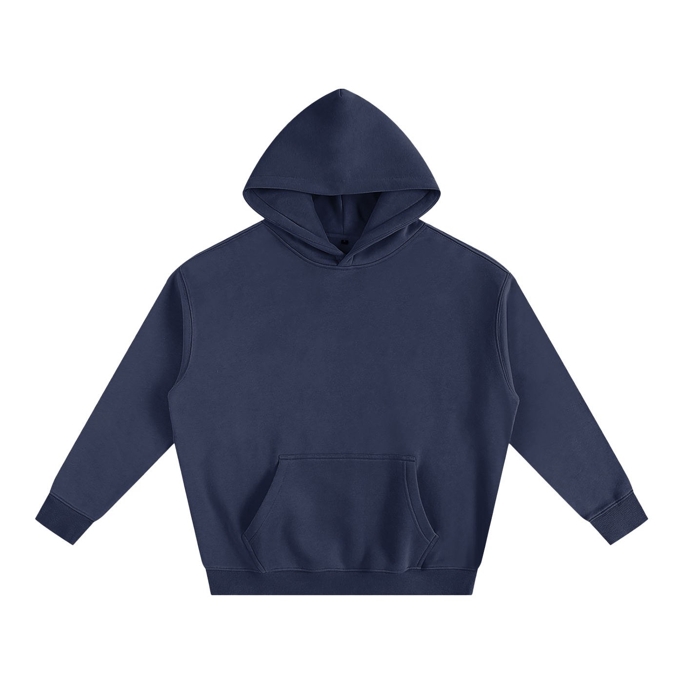 Oversize Fleeced Classic Logo Hoodie - Back